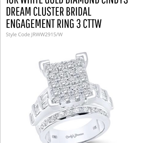 10K W.GOLD DIAMOND BRIDAL ENGAGEMENT RING 3 CTTW - Picture 8 of 8